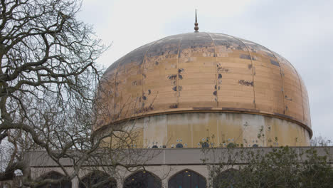 Exterior-De-La-Mezquita-De-Regents-Park-En-Londres,-Reino-Unido-12